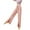 Pink, variant on Women Elastic Waist Split Hem Wide Leg Pants Casual Loungewear Trousers with Soft Fabric Comfortable & Stylish for Home and Everyday Wear