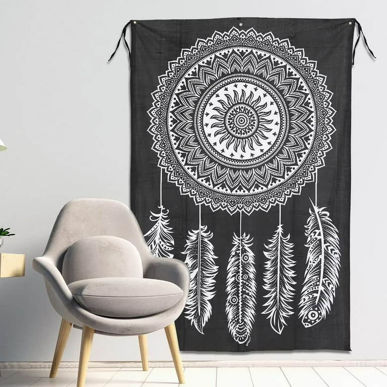 Black tie dye tapestry sale
