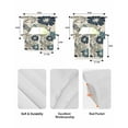 thumbnail image 6 of Sage Green Blue Floral Kitchen Curtains Sets 24 Inch Length with Valance, Vintage Beige Botanical Swag Valances and Tiers Curtain Set Drapes Swag Curtains for Living Room, Bathroom, Bedroom, Cafe, 6 of 6