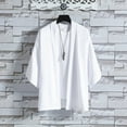 thumbnail image 5 of Ketyyh-chn99 Jackets for Men Button Down Long Sleeve Soft Knit Cardigan Coat White,XL, 5 of 5
