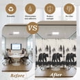 thumbnail image 5 of Black Bear Window Privacy Film, Farmhouse Forest Animals Vintage Static Cling UV Sun Blocking Heat Control Window Tint Day and Night, Non-Adhesive Reusable One Way Windows Privacy Cover 17.7''x78.7'', 5 of 7