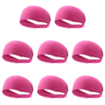 thumbnail image 2 of Banda para El Sudor en La Frente Antideslizante Transpirable Alta Elasticidad para Hombres Y Mujeres (rojo Rosa), 2 of 6