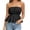 Black, variant on Womens Tee Casual Elegant Bodice off Shoulder Belted Waist Tees for Girls,Black,S