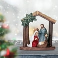 thumbnail image 4 of SSZMDLB under $5 Nativity Scene Ornaments, Christmas Decor for Home Desktop, Resin Holy Family Crafted Holiday Decor for Tabletop Shelf Mantle Seasonal Celebration, 4 of 6