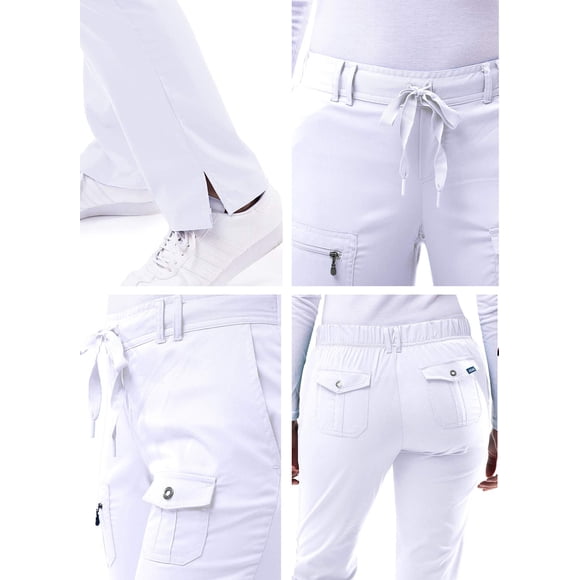 ADAR Pro Pantalon Slim Fit 6 Poches pour Femmes