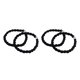 thumbnail image 4 of Vogacara Cinturón de polainas Material de poliéster de goma duradera Manténgase apretado Bandas para botas Negro Type1 NO1 Vogacara CBP214308, 4 of 6