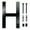 color H, variant on Giunmcul Holiday Gift Finder Modern Floating House Number Creatives Digital House Number Acrylic Full