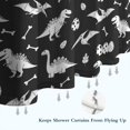 thumbnail image 6 of Dinosaur Silhouette Pattern Shower Curtain 72"x84" ,Bathroom Decorative Shower Curtains Set with 12 Hooks,Modern Waterproof Washable Shower Curtain, 6 of 6