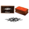 thumbnail image 1 of Printtoo Bloc de Tampon en Bois Rectangulaire Design Tribal Décoratif Scrap-Booking, 1 of 2