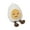 HappySoft-Boiled Egg, variant on Fun Plush Toy Cute Stuffed Doll, Adorable Mini Plush Figure Birthday Gift, Soft Stuffed Plush Pillow Doll for Hugging, Decorative Plush Toy for Bedroom Sofa Home Decor