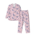 thumbnail image 1 of Balery Butterfly Pijama para Hombre de Dos Piezas con Manga Larga, Conjunto de Dormir y Descanso Suave con Bolsillos-XX-Large, 1 of 7