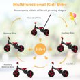 thumbnail image 4 of Gymax 5-in-1 Kids Bicycle Foldable Toddler Balance Bike W/ Detachable Push Handle Red, 4 of 9