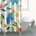 thumbnail image 4 of Waterproof Spring Farmhouse Garden Shower Curtain 72x72 Inch Boho Style Polyester Unique Shower Curtain for Bathroom Hotel Home Decor with 12 Plastic Hooks, 4 of 5