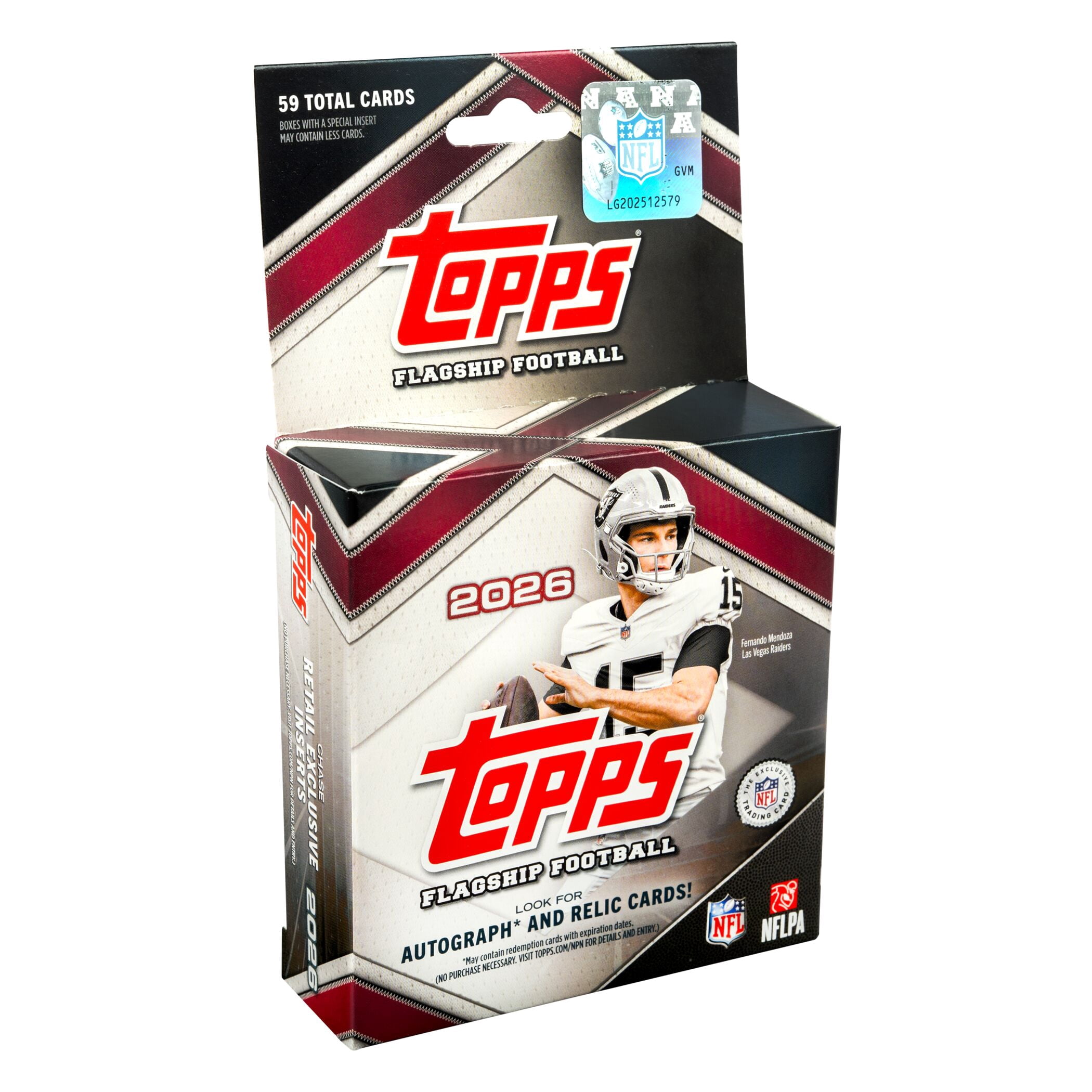 2026 Topps NFL Flagship Football Trading Card Hanger Box