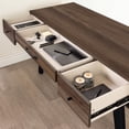 thumbnail image 3 of Pemberly Row Computer Desk with Power Bar Natural Walnut Pemberly Row, 3 of 7