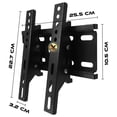 thumbnail image 4 of Soporte de Pared Fijo Con Inclinación Para TV Virtual Zone Televisión Monitor 15 a 42 Pulgadas Negro, 4 of 8