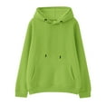thumbnail image 5 of SGMVNU Girls Casual Sweatshirt 6-7 Years Green Boys Girls Solid Soft Hooded Sweatshirt Classic Oversized Hoodies Loose Pullover Sweatshirts with Pocket for Kids, 5 of 7