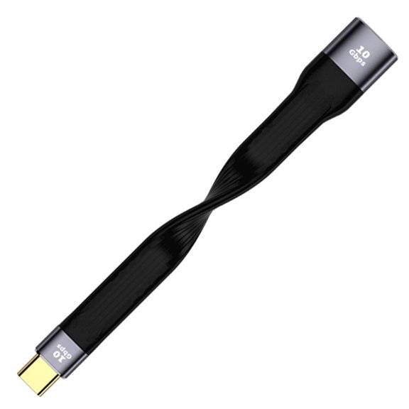 E-Marker Flexible QC4 20V/5A Fast Charging Cable Type C Data Cord PD 100W Short USB C Cable 10GBPS C MALE TO A FEMALE