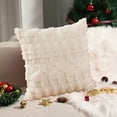 thumbnail image 5 of 1Pc Christmas Reindeer And Trees Pillow Covers 18X18 Christmas Pillows Cover,Xmas Decorations Soft Fluffy Winter Lumbar Pillow Covers For Couch Sofa Bedroom Holiday Festivals Home Decor, 5 of 6
