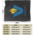 thumbnail image 3 of Vincennes University Fleece Blanket, Very Soft Microfiber Flannel Blanket for Couch Warm and Cozy for All Seasons, 3 of 6