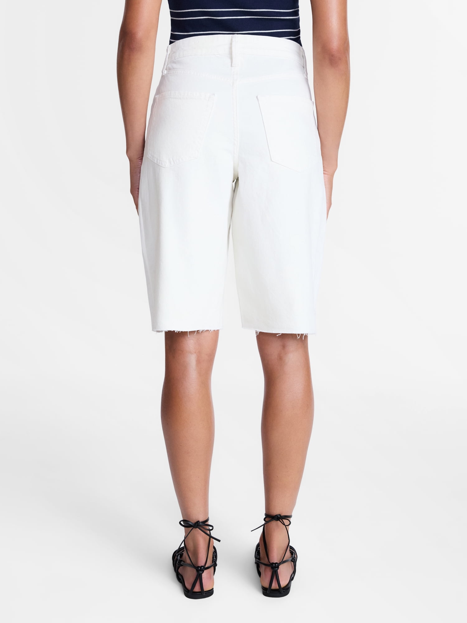Time and Tru Women's Barrel Bermuda Shorts, Sizes 0-20