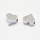 thumbnail image 2 of Long-Lasting Plated Brass Beads Nickel Free Heart Real Platinum Plated 5.5x6x3mm Hole: 1.5mm, 2 of 2