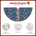 thumbnail image 3 of Sikiie Cosmos Rockets Nativity Christmas Tree Skirt, Jesus Christian Winter Holiday Tree Mat Decoration(30-48IN)36", 3 of 6