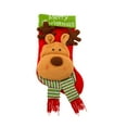 thumbnail image 2 of Décorations de Bas de Noël, Sacs Cadeaux Festifs Père Noël en Polyester, Porte-Bonbons Colorés Rouges et Verts pour Cadeaux et Célébrations de Noël pour Enfants, 2 of 6