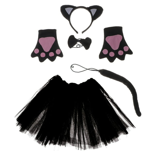 piezas de diademas para niños, suministros para fiestas, cabeza de animal, traje de cinco piezas, conjunto de cinco piezas