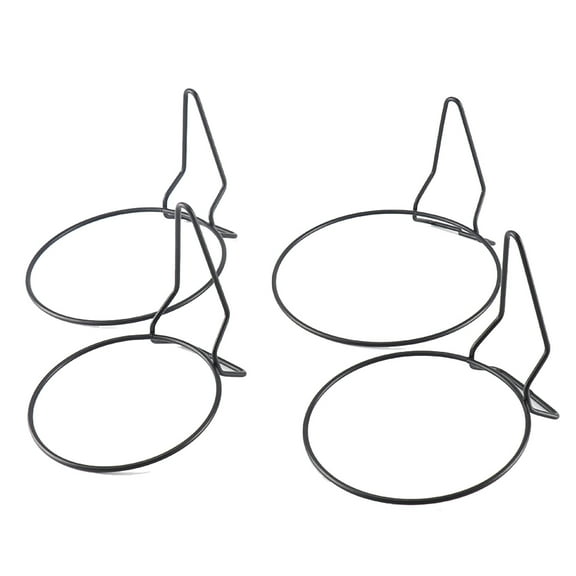 FRCOLOR  2 Pcs Hanging Planter Rack Wall Mounted Vase Hanger Hook Patio Holder Black