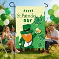 thumbnail image 6 of St. Patrick's Day Garden Flag - 12.6x18.5in Reversible Polyester Irish Festival Decoration with Clover & Welcome Design, Durable Outdoor Flag for Yard, Patio, Porch & Party, Festive Courtyard Decor, 6 of 6