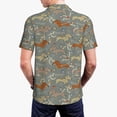 thumbnail image 5 of Vsdgher Dachshund Dog Bird Print Men's Short Sleeve Stretch Polo Shirt, Moisture-Wicking Performance Polo Shirt, 5 of 8