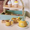 thumbnail image 5 of Juego de madera para fiesta de té y pastel de postre para niñas pequeñas, juego de té para niños pequeños, juguetes de madera, cocina de comida de juego de madera, 5 of 5