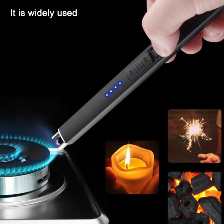 Long Bendy Lighter BBQ Fire Gas Camping Candle Kitchen Hob Refillable Safety 