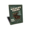 thumbnail image 3 of Wildlife Tours Novelty Sign, Metal Wall Decor - 10x14 inches, 3 of 4