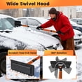 thumbnail image 4 of Costway 41” Extendable Snow Brush, Detachable Ice Scraper for Car Windshield with 180° Pivoting Head, Foam Grip, 4 of 9