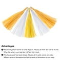 thumbnail image 4 of Uxcell 30Pcs Light Yellow,Dark Yellow,White Tassel Garland Banner w Rope for Wedding Birthday Party Decoration, 4 of 6