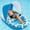 Blue, variant on Inflatable Pool Floats with UPF50+ Canopy-Removable-120 ° Adjustable, Large Pool Beach Floating Raft Lounge with 2 Cup Holders, Swimming Inflatable Pool Floats for Beach, Lake, Party