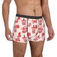 thumbnail image 4 of Salouo Milk Tea Print Men's Boxer Briefs,Breathable Underwear Elastic Waistband Briefs for Men -XX-Large, 4 of 8