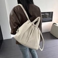 thumbnail image 5 of Mochila de nailon para mujer, de moda, con relleno de algodón y plumón, para estudiantes, bolso de mano, bolso de hombro informal, 5 of 5