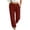 Wine, variant on CaComMARK PI Women's High Elastic Waist Sweatpants Elastic Waist Straight Leg Comfy Workout Casual Sweat Pants with Pockets White
