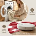 thumbnail image 5 of ODIKA 8'x10' Washable Area Rug Non-Shedding, Easy Care, Farmhouse Gingham Grid Striped Christma Plaid Checkered Checked Playful for King Size Bedroom Under Bed, Master Suite, 5 of 7