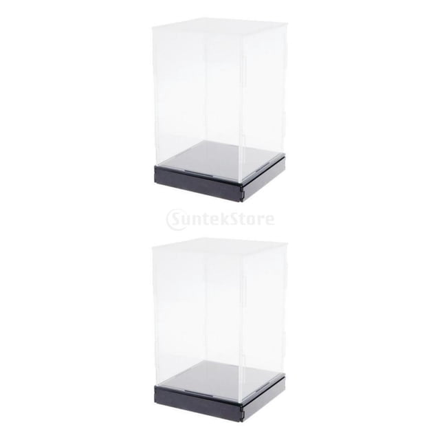 Vitrina de Acrílico Transparente Macarena 2x a Prueba de Polvo Modelo de Juguete