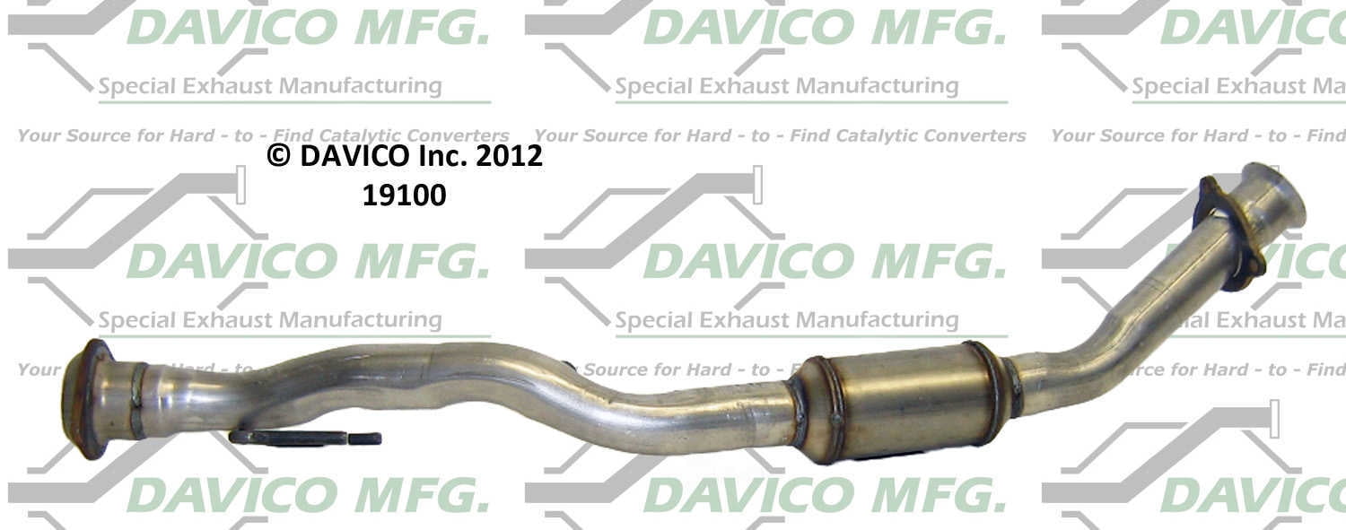 Davico Mfg Catalytic Converter P/N:19100 Fits select: 2002-2005 CHEVROLET TRAILBLAZER, 2002-2005 GMC ENVOY