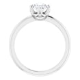 thumbnail image 4 of Dash Jewel 2.1 Ct Oval Cut Lab Created Diamond Wedding Ring - Stamped 14k White Gold Over Wedding Anniversary Ring - Women's Diamond Engagement Rings - Wedding Anniversary Gifts On Clearance, 4 of 7
