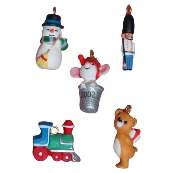 2002 Five Tiny Favorites Hallmark Keepsake Christmas Tree Ornament - QXM4566