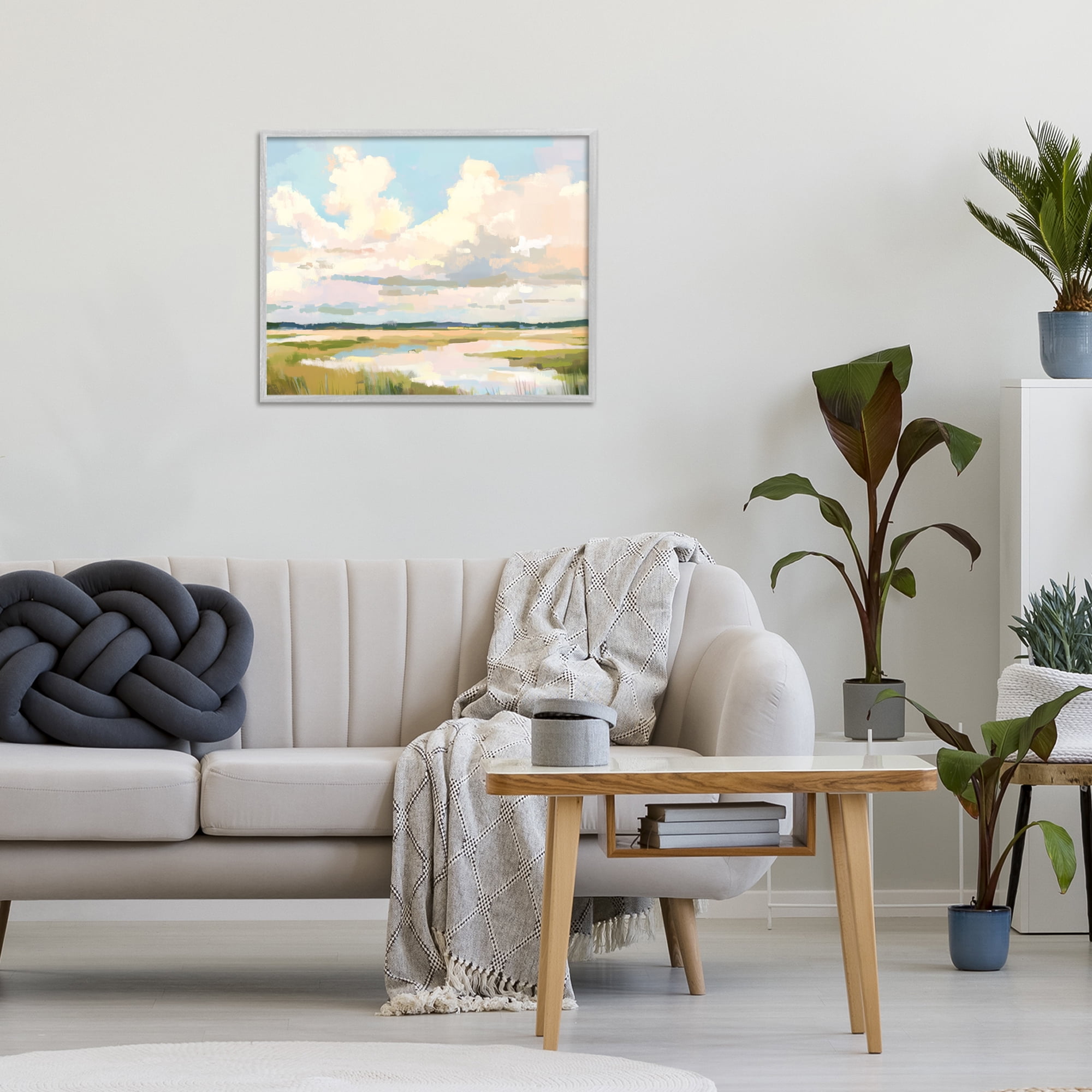 Stupell Industries Lowcountry Marsh at Dawn Gray Framed Giclee Art, design by LSR Design Studio