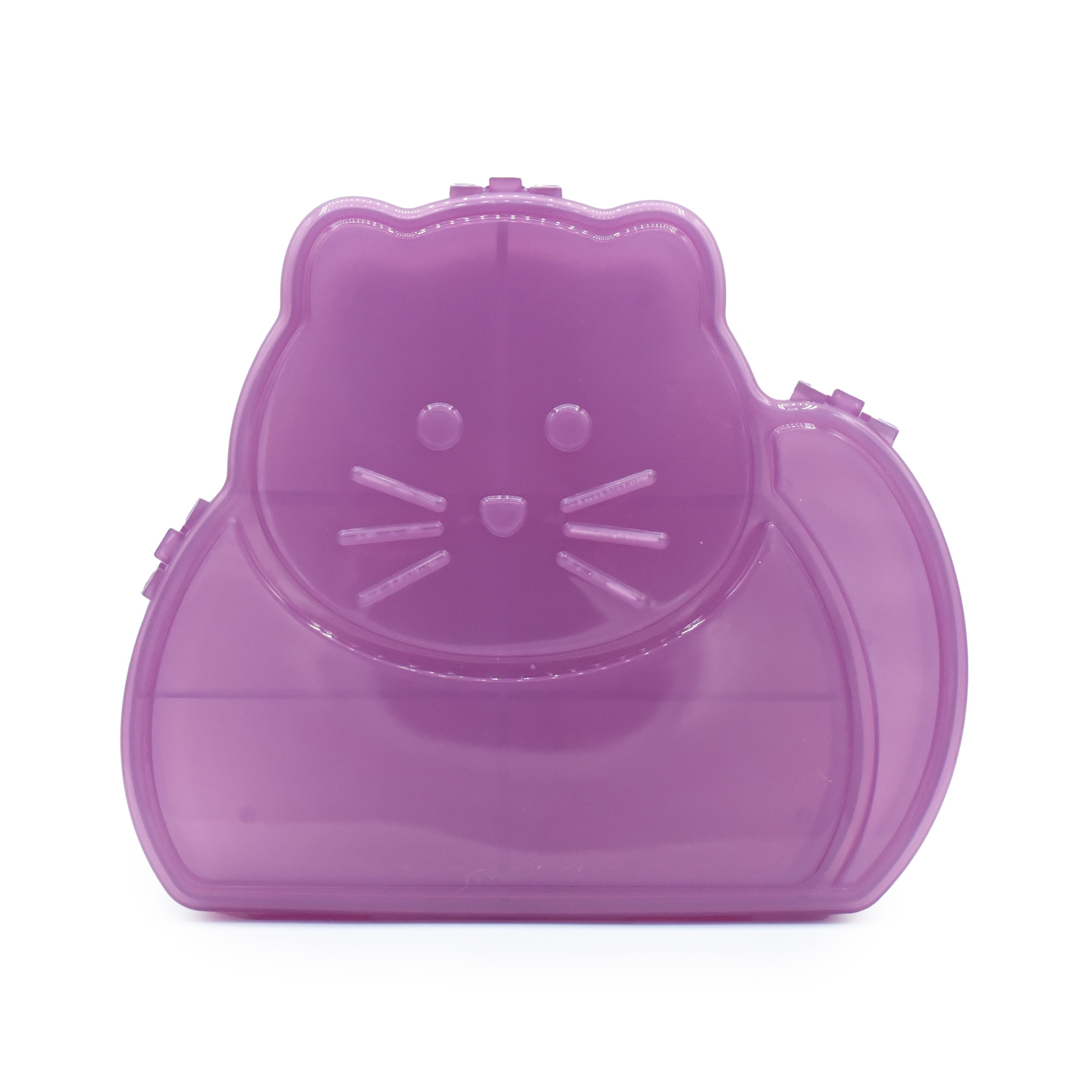 Melii Cat Snackle Snack Container, Spill-proof, BPA Free, Easy Grip, Toddler Snack Cup – Purple