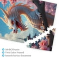 thumbnail image 3 of 500 Piece White Dragon Jigsaw Puzzle For Adults Cherry Blossom Scene Challenging & Relaxing Adult Puzzle Beautiful Artwork Unique Gift Idea, 3 of 7
