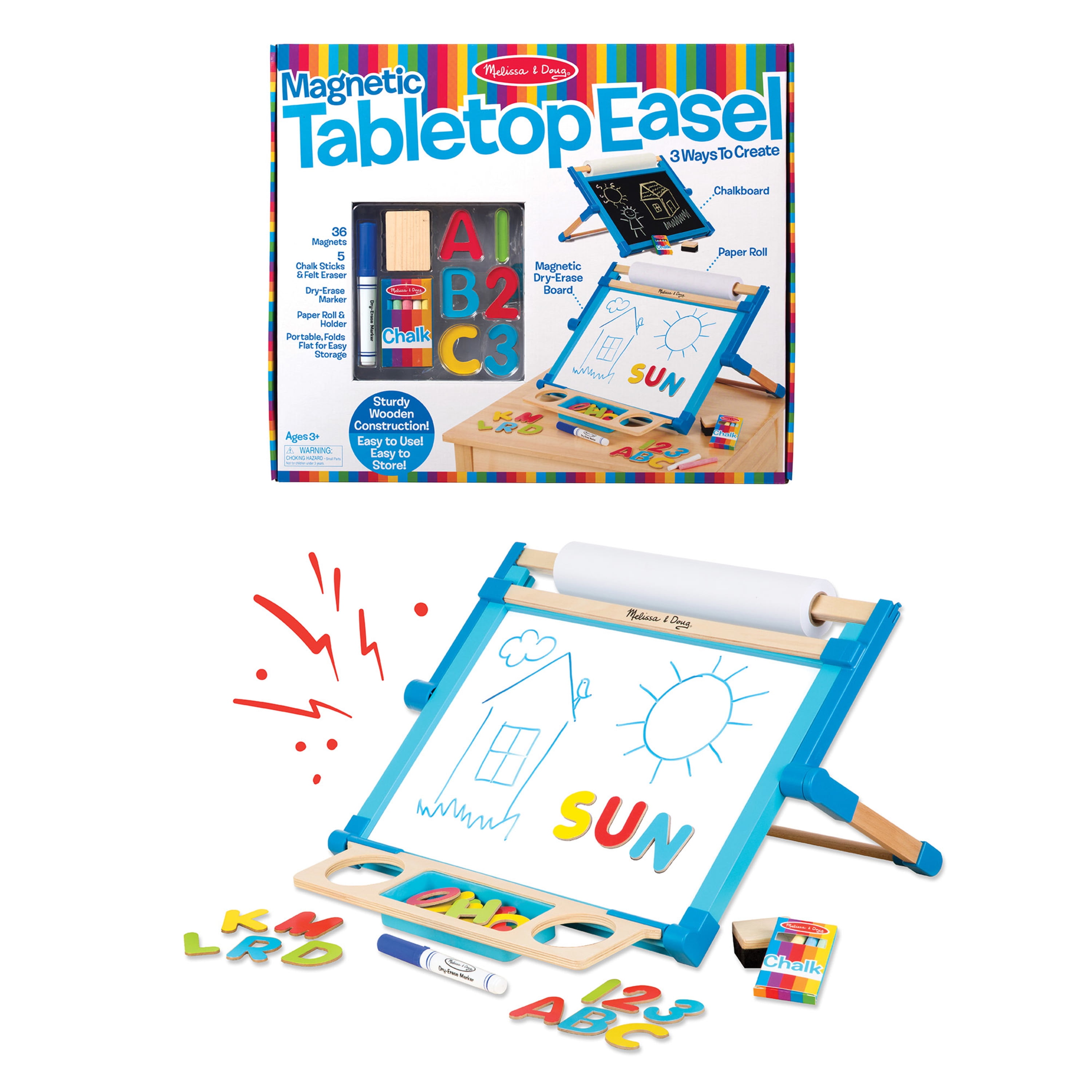 magnetic tabletop easel melissa and doug